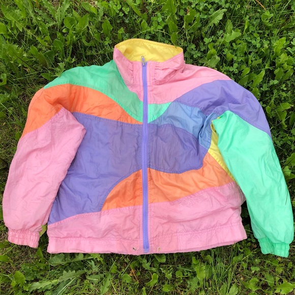 London Fog Other - Vintage London fog pastel rainbow wind breaker